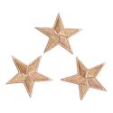 Patch Ecusson Thermocollant 3 x Etoile Coloris Beige 3 x 3 cm