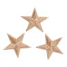 Patch Ecusson Thermocollant 3 x Etoile Coloris Beige 3 x 3 cm