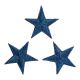 Patch Ecusson Thermocollant 3 x Etoile Coloris Bleu Foncé 3 x 3 cm