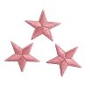 Patch Ecusson Thermocollant 3 x Etoile Coloris Vieux Rose 3 x 3 cm