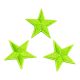 Patch Ecusson Thermocollant 3 x Etoile Coloris Fluo Vert 3 x 3 cm