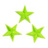 Patch Ecusson Thermocollant 3 x Etoile Coloris Fluo Vert 3 x 3 cm