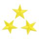 Patch Ecusson Thermocollant 3 x Etoile Coloris Fluo Jaune 3 x 3 cm