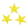 Patch Ecusson Thermocollant 3 x Etoile Coloris Fluo Jaune 3 x 3 cm