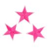 Patch Ecusson Thermocollant 3 x Etoile Coloris Fluo Rose 3 x 3 cm