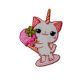 Patch Ecusson Thermocollant Chaton Licorne Glace 3,50 x 3,50 cm