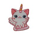 Patch Ecusson Thermocollant Chaton Licorne Ange 3 x 3,50 cm