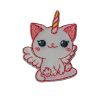 Patch Ecusson Thermocollant Chaton Licorne Sourire 3 x 3,50 cm