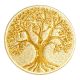 Patch Ecusson Thermocollant Arbre de vie Coloris Doré 5,50 x 5,50 cm
