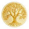 Patch Ecusson Thermocollant Arbre de vie Coloris Doré 5,50 x 5,50 cm