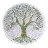 Patch Ecusson Thermocollant Arbre de vie Coloris Argenté 5,50 x 5,50 cm
