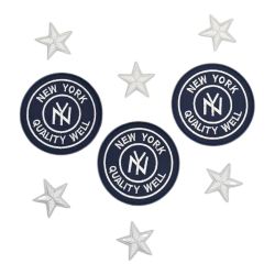 Patch Ecusson Thermocollant New York Marine et Étoiles blanches
