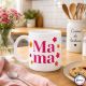 Mug Mama Fleurs Seventies – Imprimé en France Tasse Cadeau Maman Amour, Idée Cadeau Fête des Mères, Anniversaire, Noël Céramique