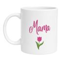 Mug Mama Tulipe Rose – Imprimé en France Tasse Cadeau Maman Amour, Idée Cadeau Fête des Mères, Anniversaire, Noël Céramique