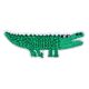 Patch Ecusson Thermocollant Crocodile 1,50 x 5,50 cm fun enfant