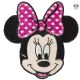 Patch Ecusson Thermocollant Minnie Mickey 6 x 6,50 cm