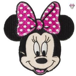 Patch Ecusson Thermocollant Minnie Mickey 6 x 6,50 cm