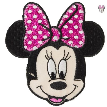 Patch Ecusson Thermocollant Minnie Mickey 6 x 6,50 cm
