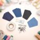 Kit Mercerie et Retouche Mètre de couture 12 patchs Jeans Ruban thermocollant 60m 50 épingles à nourrice Réglette à ourlet