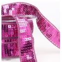 Galon Paillettes Sequins 22 mm Vendu par 2 mètres Coloris Violet ruban décoratif