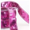 Galon Paillettes Sequins 22 mm Vendu par 2 mètres Coloris Fuchsia ruban décoratif