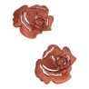 Lot de 2 - Patch Écusson Thermocollant Petite Rose Ajourée 3 x 3 cm Coloris Violet Patch brodé