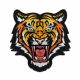 Patch Ecusson Thermocollant Tête de Tigre 8 x 9 cm patch brodé Customisation