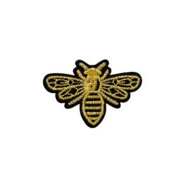 Patch Ecusson Thermocollant Abeille Dorée 3 x 4 cm