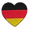 Patch Ecusson Thermocollant Coeur Drapeau Brésil 4 x 4 cm patch brodé Pays