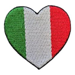 Patch Ecusson Thermocollant Coeur Drapeau Brésil 4 x 4 cm patch brodé Pays