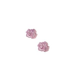 Lot de 2 - Patch Écusson Thermocollant Petite Rose Ajourée 3 x 3 cm Coloris Vieux rose Patch brodé
