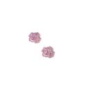 Lot de 2 - Patch Écusson Thermocollant Petite Rose Ajourée 3 x 3 cm Coloris Vieux rose Patch brodé