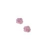 Lot de 2 - Patch Écusson Thermocollant Petite Rose Ajourée 3 x 3 cm Coloris Violet Patch brodé