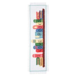 Kit Marque-pages à broder au point de croix compté Motif Citron 6 x 20 cm