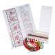 Kit Marque-pages à broder au point de croix compté Motif Citron 6 x 20 cm