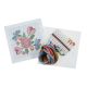 Mini Kit à broder au point de croix compté Floral 13 x 13 cm
