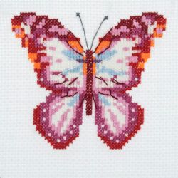 Kit Marque-pages à broder au point de croix compté Motif Citron 6 x 20 cm