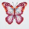 Mini Kit à broder au point de croix compté Papillon 13 x 13 cm