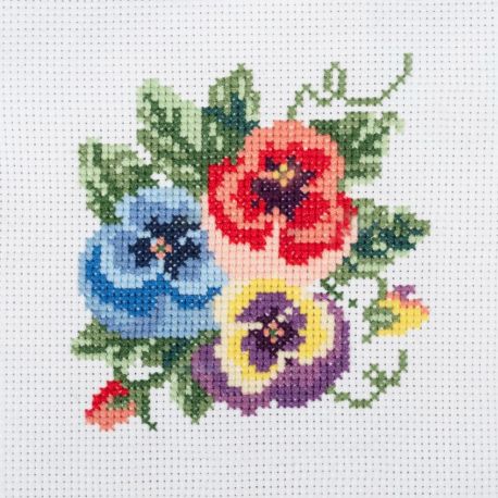 Kit Marque-pages à broder au point de croix compté Motif Citron 6 x 20 cm
