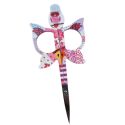 Ciseaux broderie Chouette Hibou 10 cm coloris rose