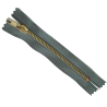 FERMETURE eclair 10 cm Coloris JEANS pour pantalon jeans maille métal 5 mm