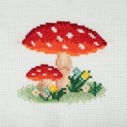 Kit à broder au point de croix compté Home Sweet Home 15 x 15 cm