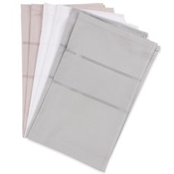 LOT de 6 TORCHONS à Broder Point de Croix 3 Coloris différents 70 x 44 cm