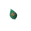 Patch Ecusson Thermocollant Coccinelle sur feuille 4 x 6 cm