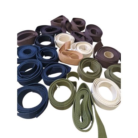 Sangle coton 30 mm Coloris Ecru Vendu par 2 mètres